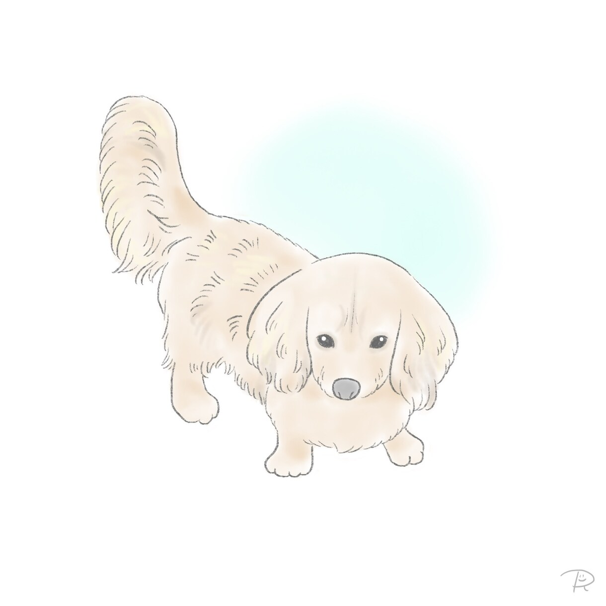 柔らかいテイストのペットイラストをお描きします ふんわり優しいタッチで可愛いイラストに仕上げます イメージ5
