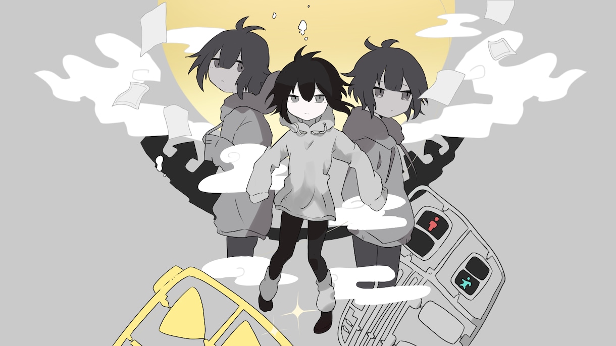 歌ってみたやMVの動画用のイラストを描きます 本家に寄り添うサムネイラスト制作 イメージ2