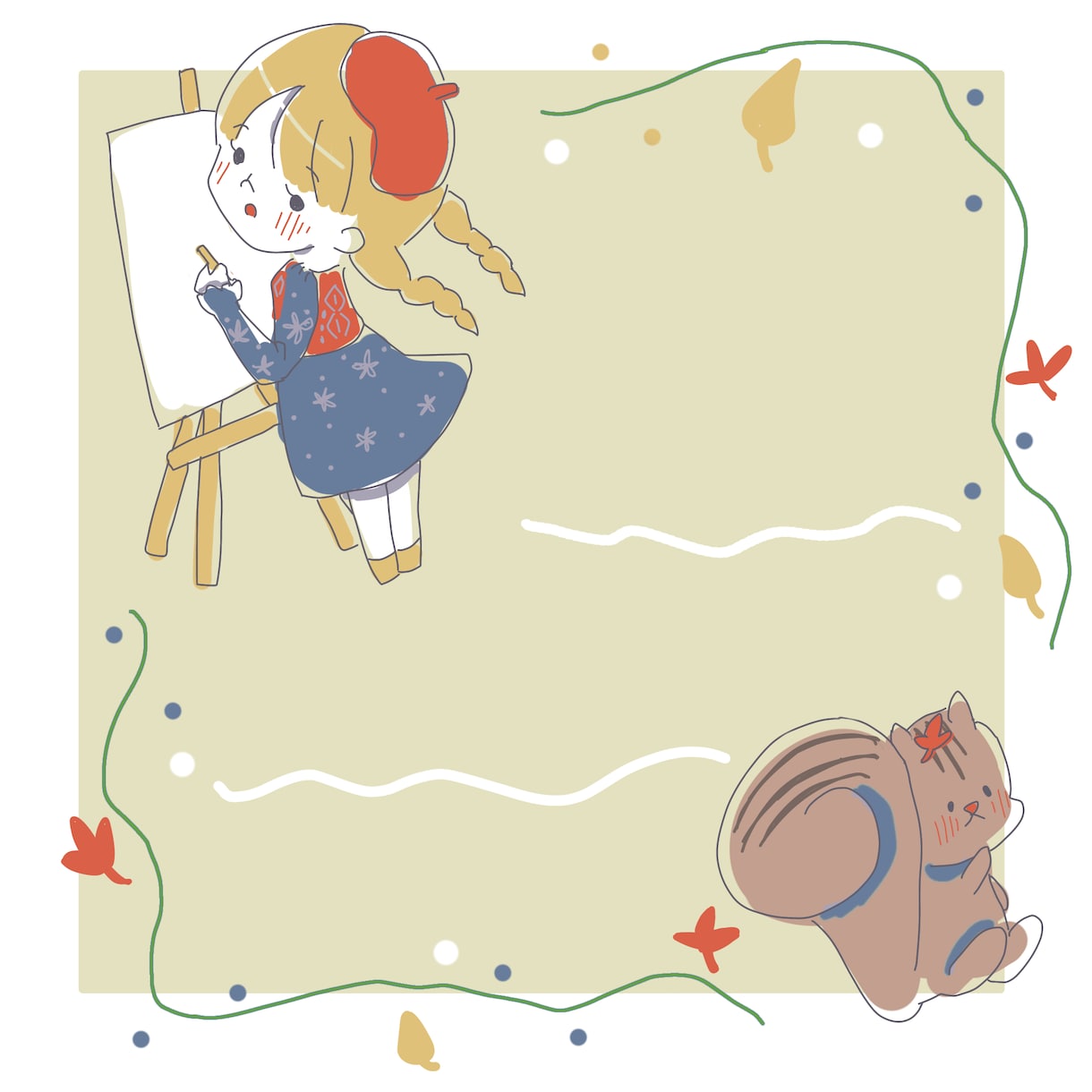 ゆるかわいい女の子のイラストオーダー受付ます 2頭身のシンプルかわいい女の子が得意です イメージ2