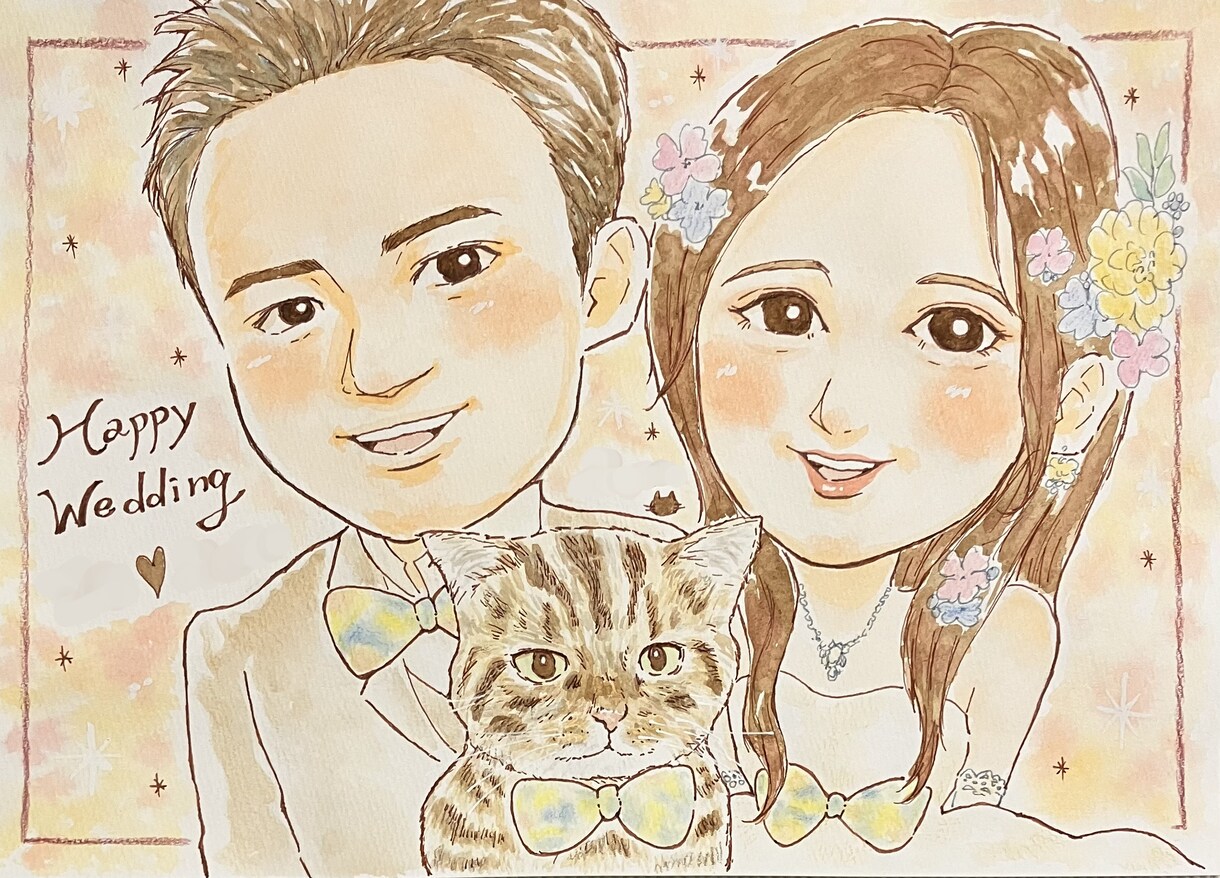大人数OK！手描きの可愛い似顔絵を描きます 誕生日や記念日、長寿祝いにご家族にプレゼント イメージ9