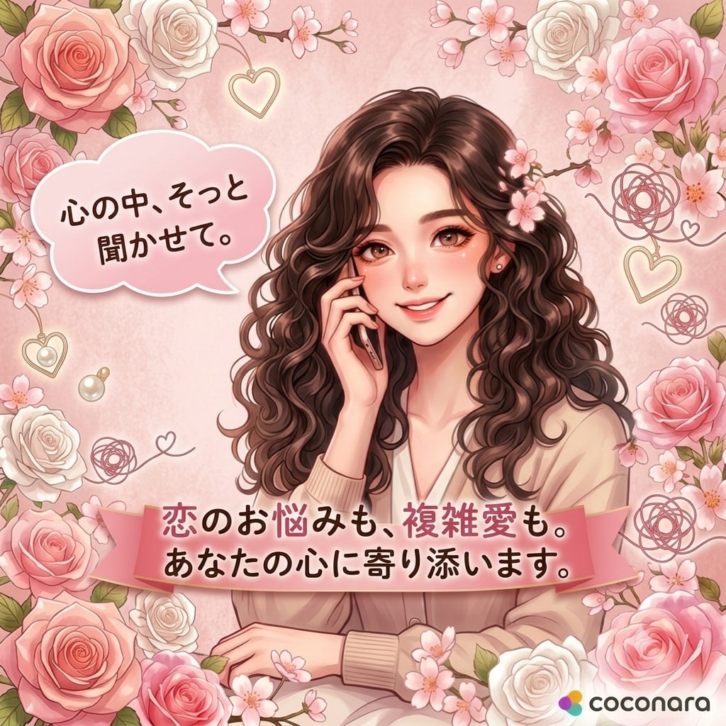 女性限定　恋悩み・秘密相談復縁やモヤモヤ解消します 片思いも復縁も。現役アイリストが優しく聴きます。 イメージ1