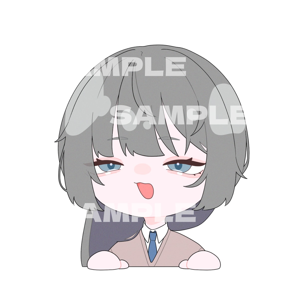 可愛いデフォルメイラスト描きます バストアップまで！商用利用OKです◎ イメージ1