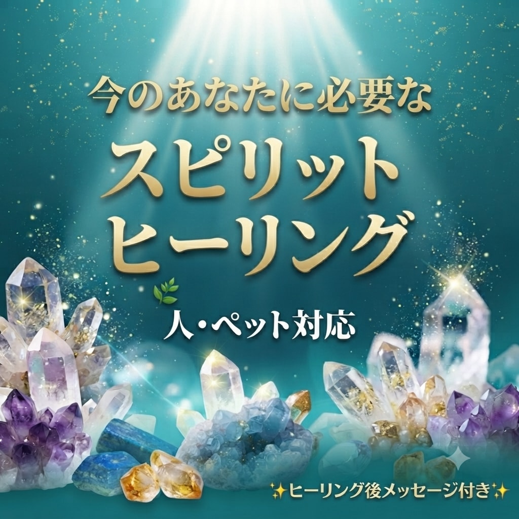 魂・心・身体を整える スピリットヒーリングします あなたと大切な家族へ、今必要な癒しを。(人・ペット対応) イメージ2