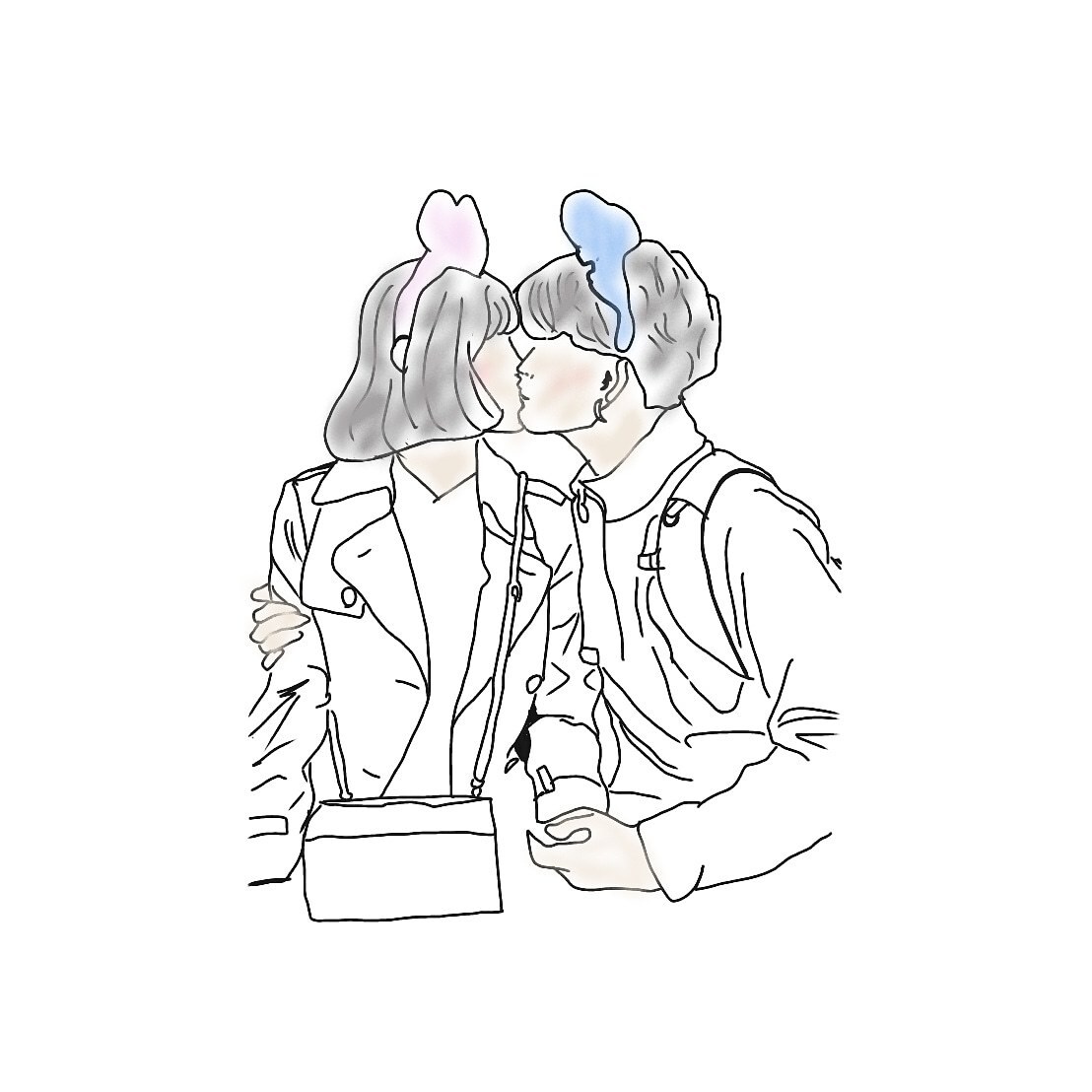 instagramやLINEアイコンを描きます instagramで見かける描いてもらった！のようなものです イメージ5