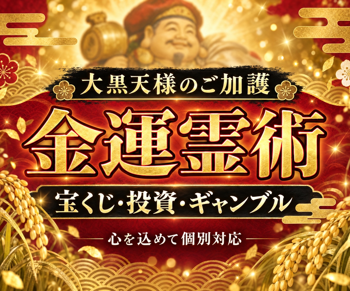 宝くじ・投資・ギャンブルの臨時収入を増やします 【金運霊術】借金まみれでも大丈夫/特別な逆転霊術 イメージ1