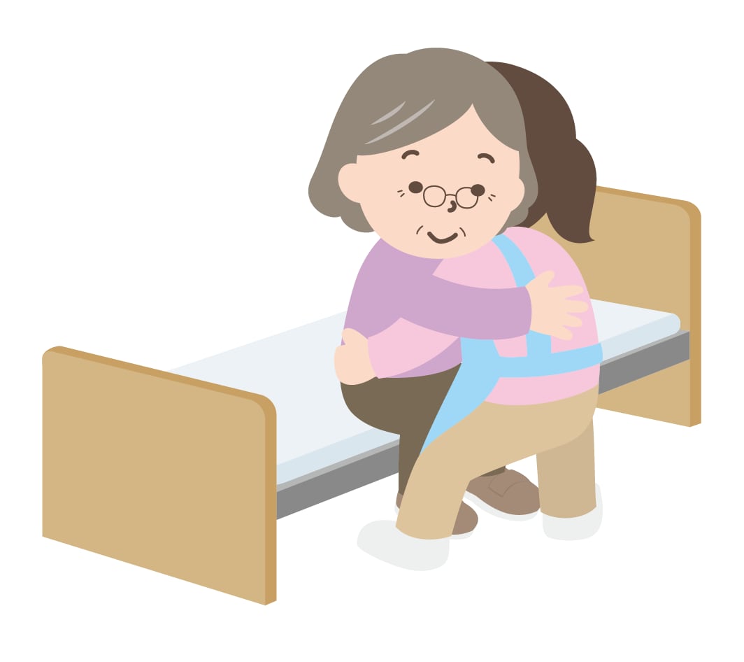 介助方法のポイントをお伝えします 介護で悩む全ての方へ。起き上がり・車椅子への乗り移り方法 イメージ1