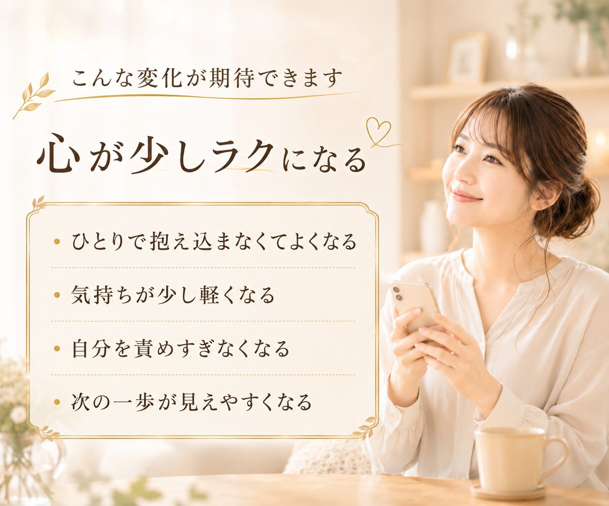 夫婦のつらい関係を3日間一緒に整理します 責められる毎日に疲れたあなたの気持ちを受け止めます イメージ7