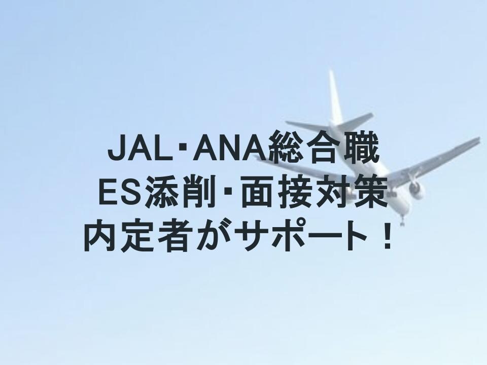 先着3名！JAL・ANAの総合職の就活支援します JAL業務企画職・ANAグローバルスタッフ職など イメージ1