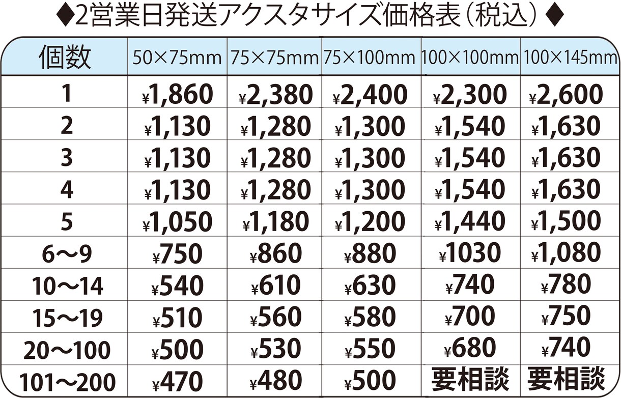 380円～激安2日で好きな画像でアクスタ製作します 1個からOK!2営業日でアクスタ作成 イメージ2