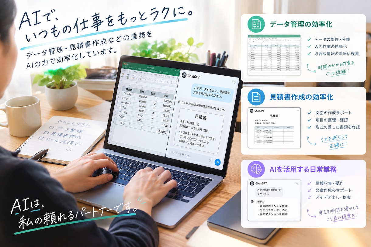 業務再設計をします 仕事を本来の形へ。業務の効率化を支援します。 イメージ1