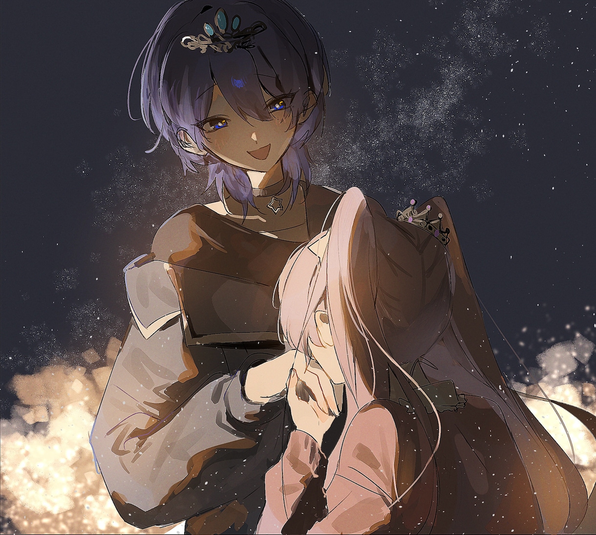 夢絵、オリキャラの1枚絵描きます 生き生きとしたキャラクターをお描きいたします！ イメージ1