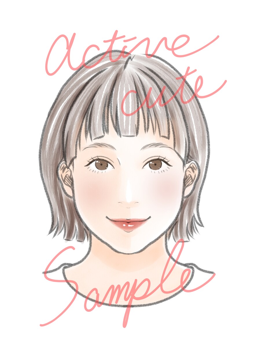 顔タイプ診断用イラスト販売します 顔タイプアドバイザー向け。お客様への分かりやすい説明の一助に イメージ4