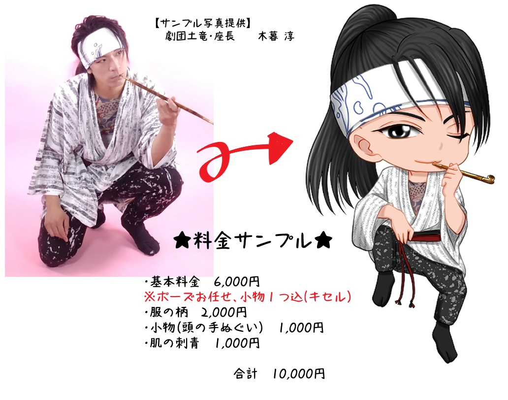 似顔絵風可愛いミニキャライラスト描きます 個人・企業どちらもＯＫ☆様々な用途に対応致します！ イメージ4
