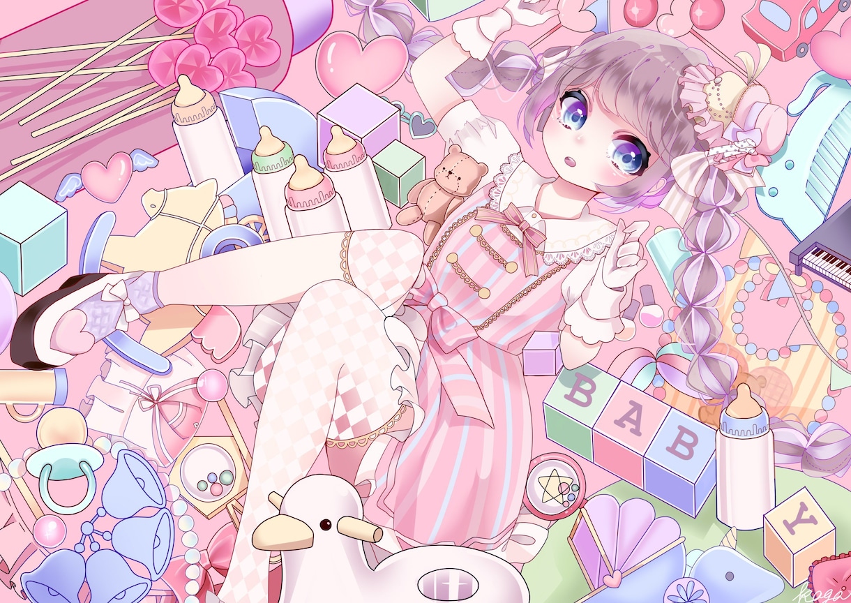 あなたのオリジナルイラストを描きます オリジナルキャラ作成も対応します！相談してくださいね。 イメージ3