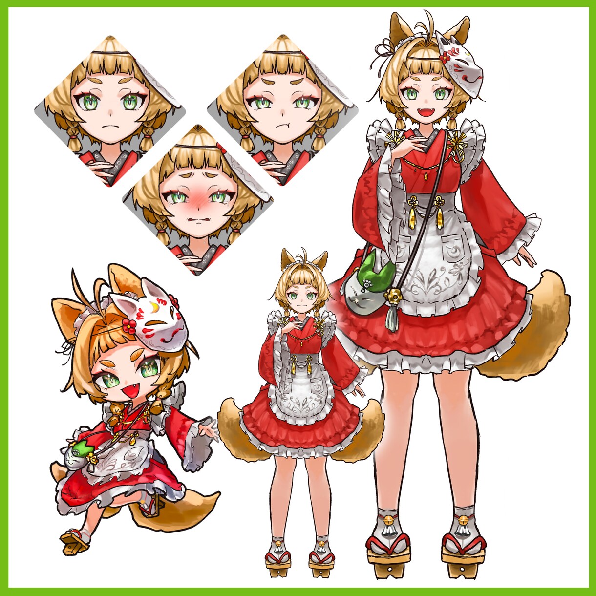 ゲームやグッズ、その他利用可能なキャラ制作します はっきり・すっきりした色使いのキャラクターを制作します！ イメージ4
