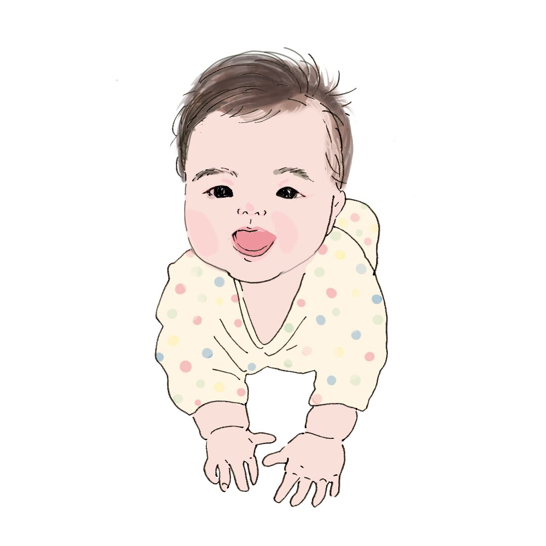 かわいい◎シンプル赤ちゃんイラストを描きます SNS用などに最大3カット作成します。 イメージ1