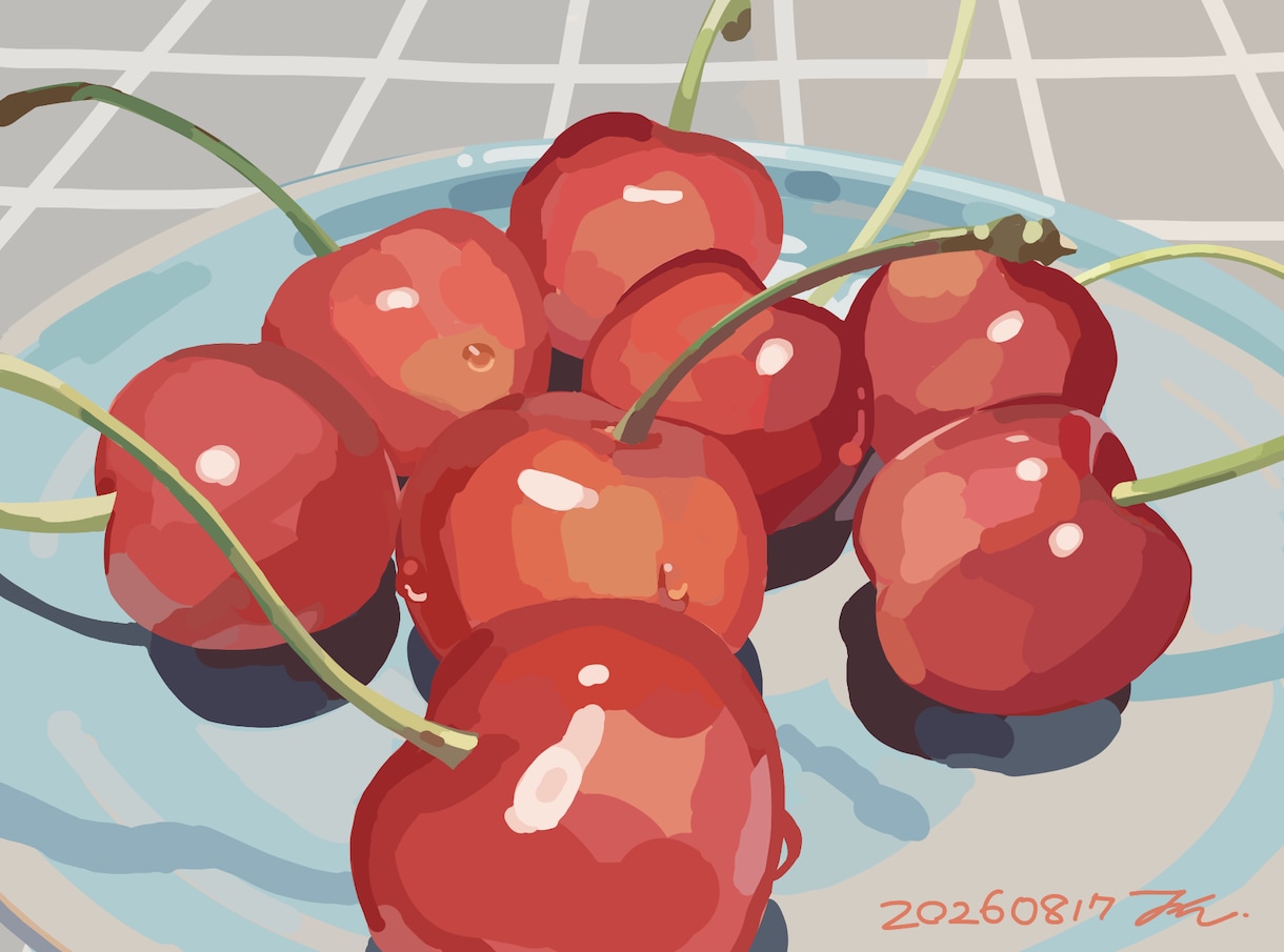 飲食物を描きます 実物の良さはそのまま、写真よりも魅力的に描くことを心掛けます イメージ1