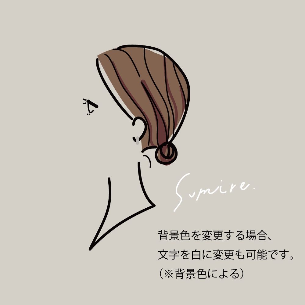 スタイリッシュでおしゃれな横顔アイコン制作します ：：元デザイナーが、名前もオリジナルで書き起こします：： イメージ4