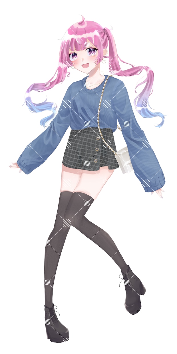 かわいい配信・TRPG用立ち絵を作成します 等身高めのかわいい立ち絵を作成。表情差分追加可能！ イメージ4