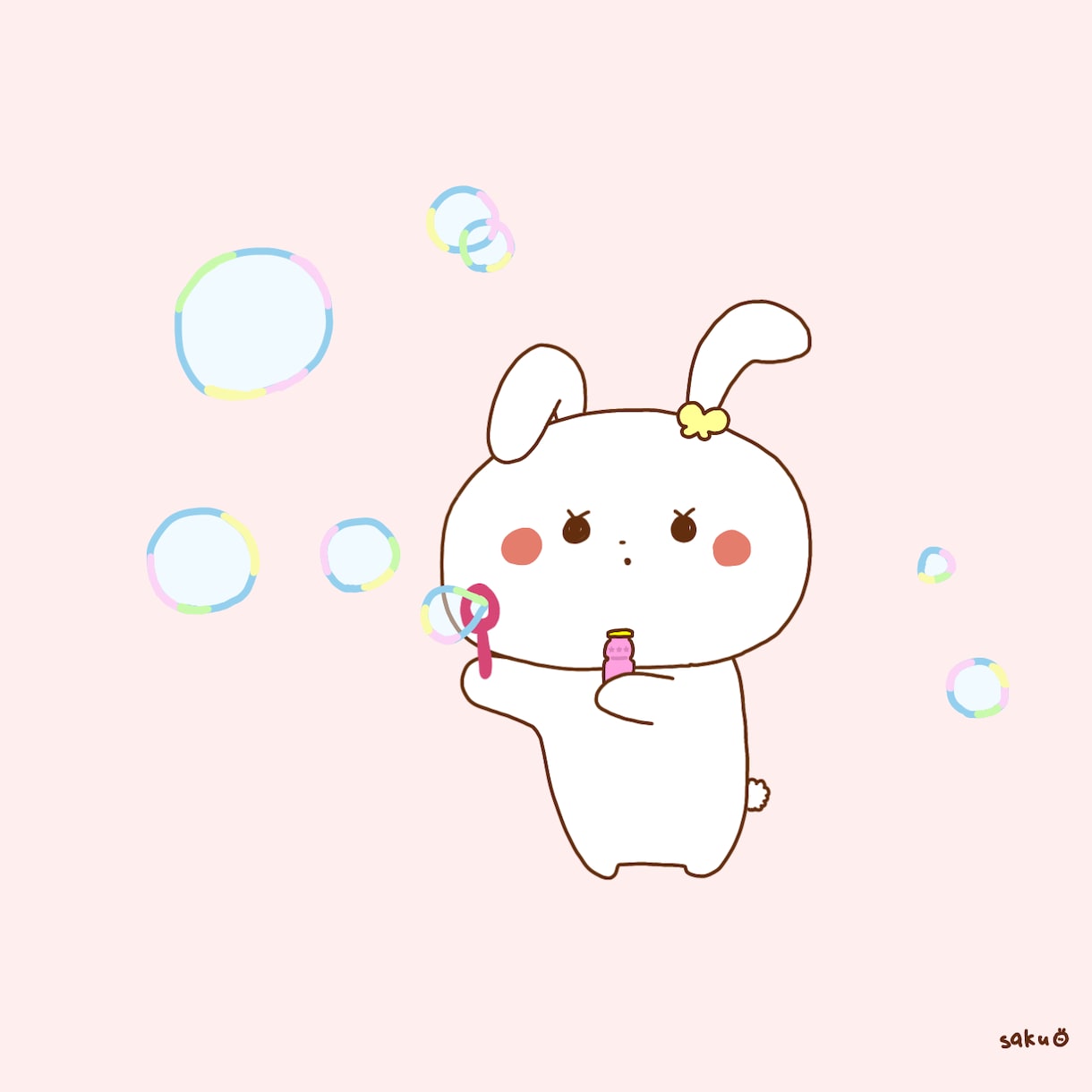 ゆるかわな動物・女の子のイラスト描きます やさしい色合いの、ゆるくてかわいいイラストを制作します。 イメージ6