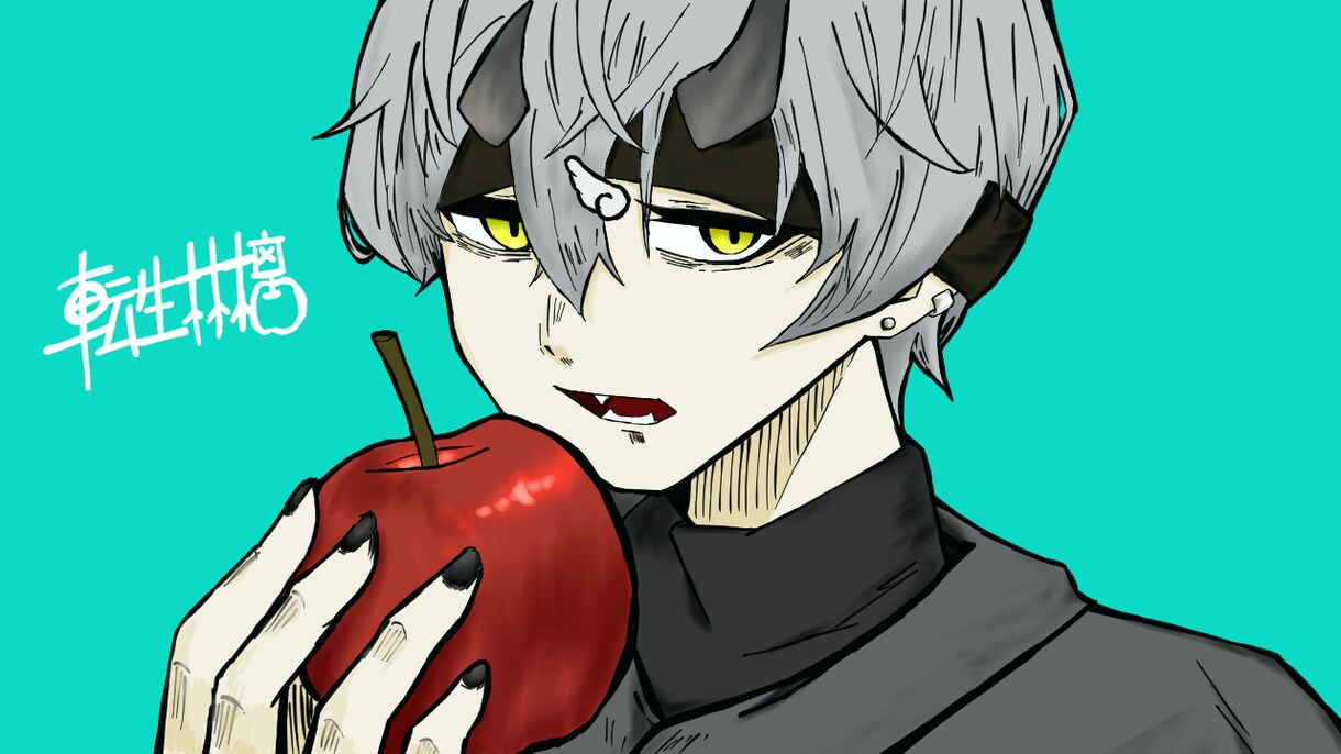 かっこいいアイコンやサムネイルイラストお描きします SNSアイコンや歌ってみた、1枚絵を厚塗りで描きます！ イメージ3
