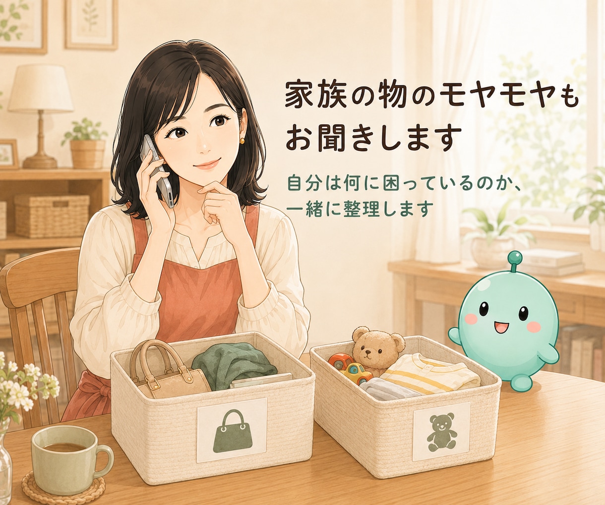 思い出の物を手放す前にあなたのお話を伺います 片付けながらでも大丈夫。捨てる・残すを一緒に考えます イメージ7