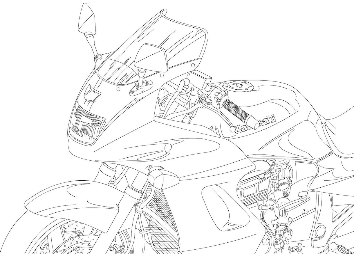 あなたの愛車(バイク)イラストにしませんか イメージ1