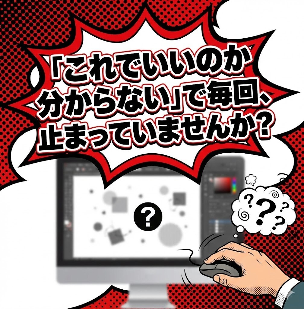 迷って止まる人のためのデザイン添削します 11年の実績で整える。売る前に必要な「デザインの構造」を添削 イメージ2