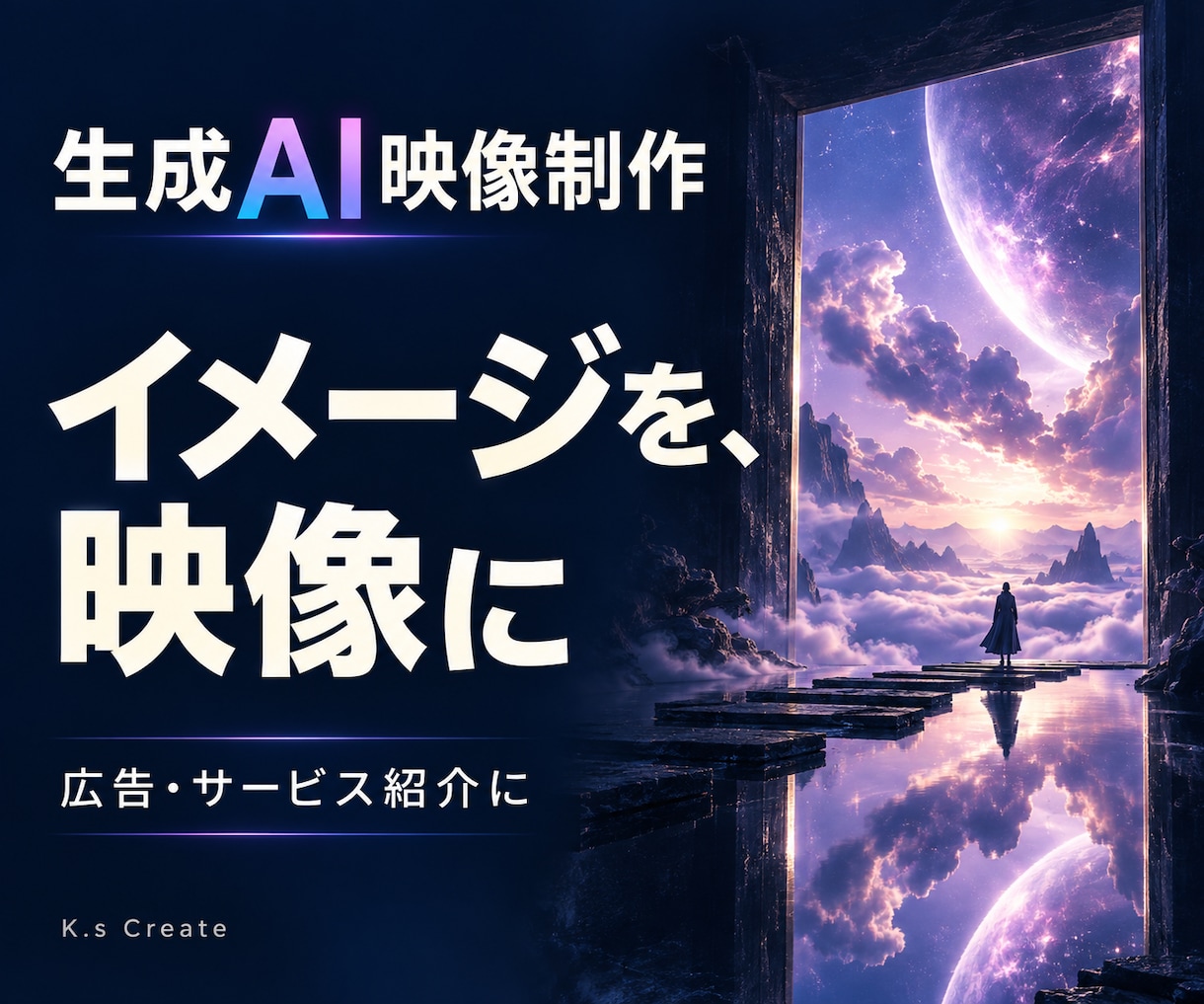 生成AIで広告や紹介用の映像を制作します 撮影では表現しにくい世界観を映像へ イメージ1