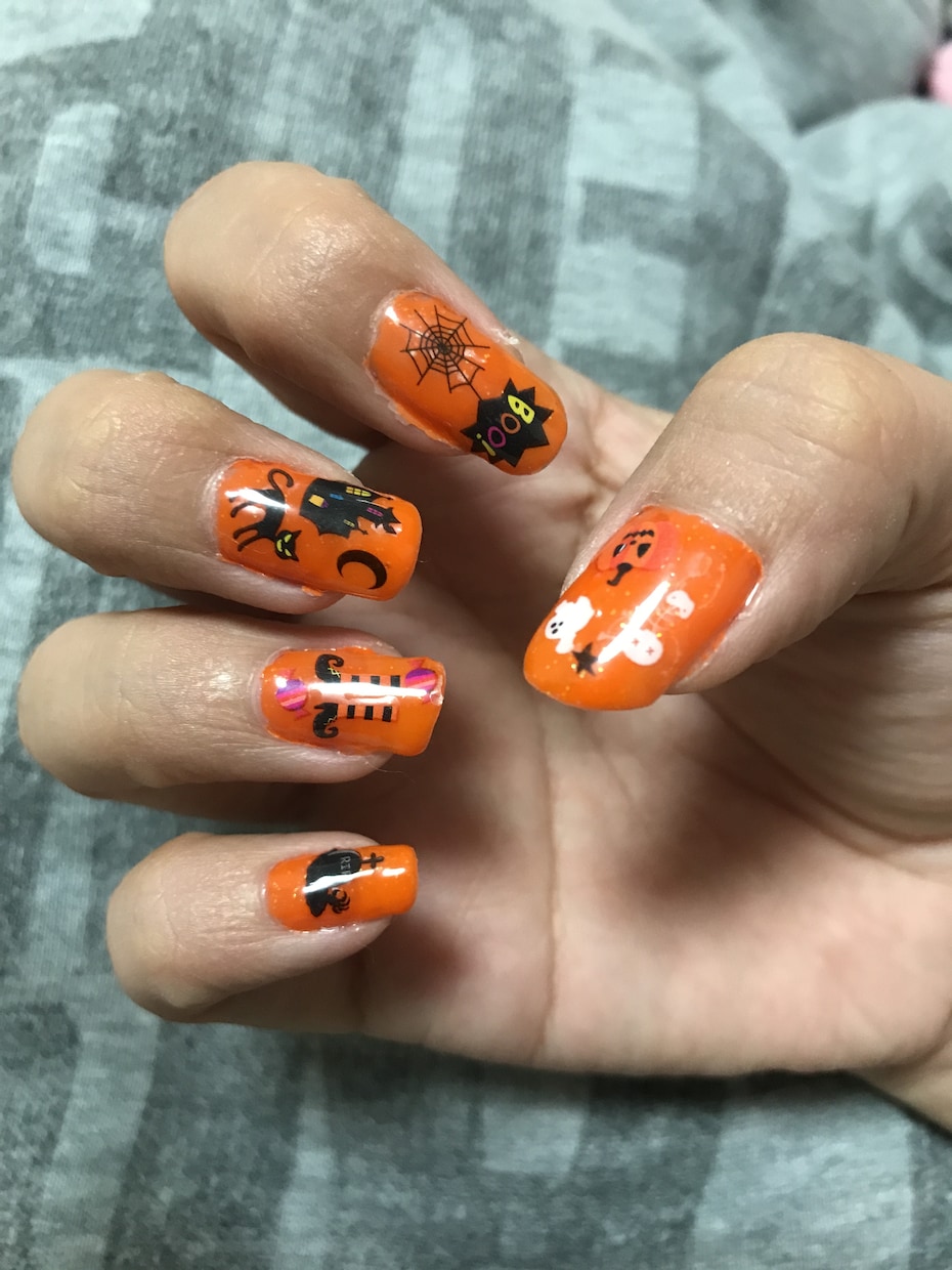 オーダーメイドのネイルチップ作ります 爪にオシャレできない方へネイルチップでハロウィン気分✩ イメージ1