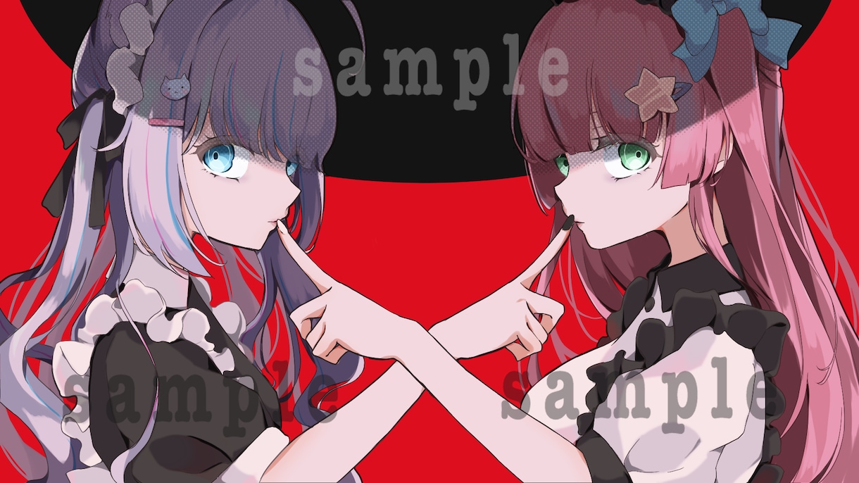 用途なんでも♪/歌ってみた等の1枚イラスト描きます 可愛い女の子が動画やSNSを飾ります♡ イメージ3