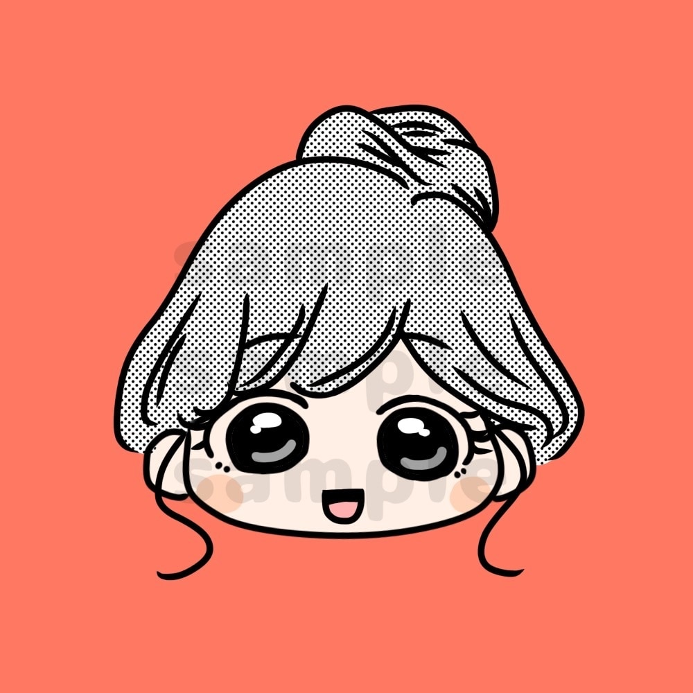 最短翌日♪商用可★SNSアイコン作成します ゆるキャラ風でかわいいお顔アイコン♪ イメージ6