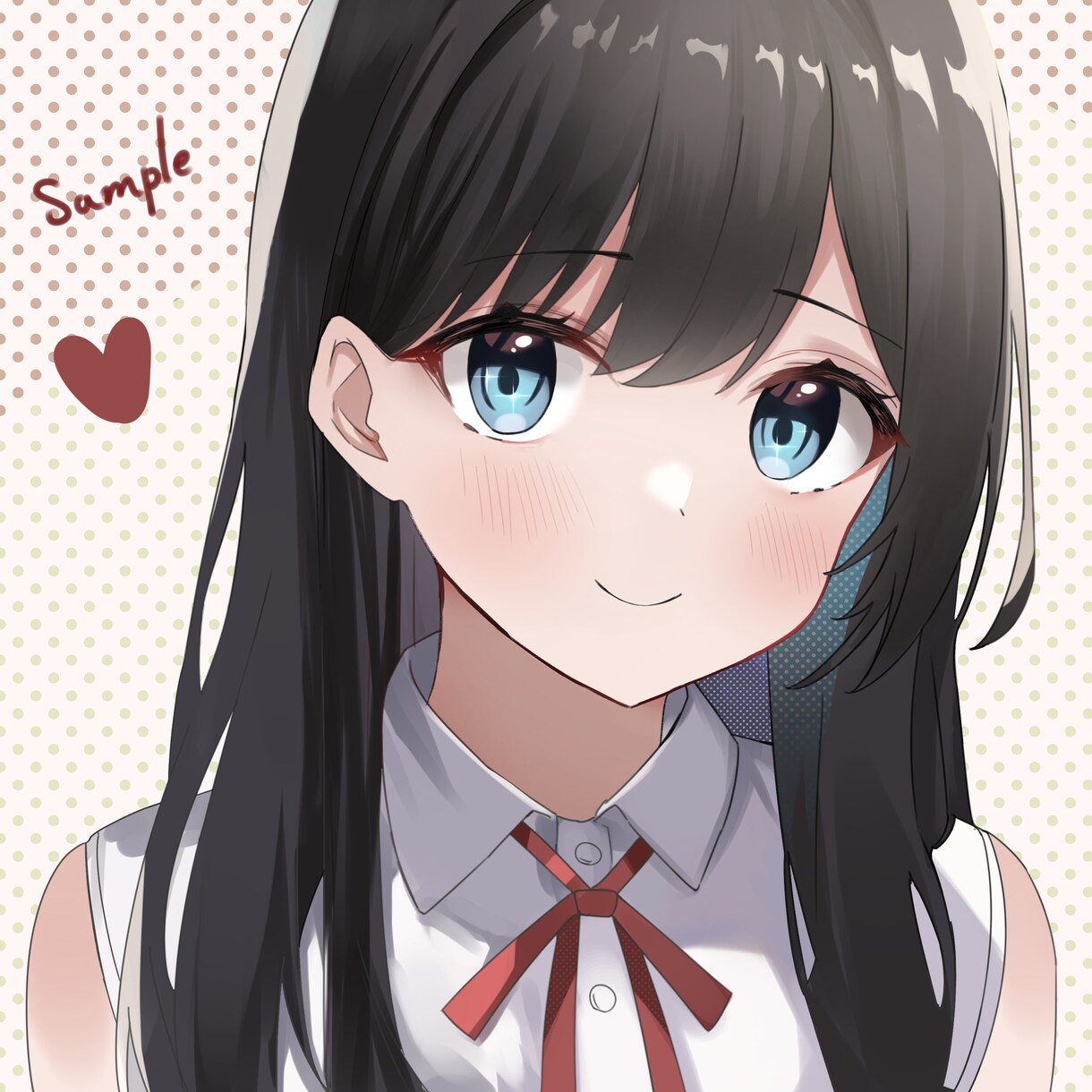 可愛い女の子のアイコンイラストを描きます SNSなどで使える可愛い女の子のアイコン制作！商用利用OK！ イメージ7