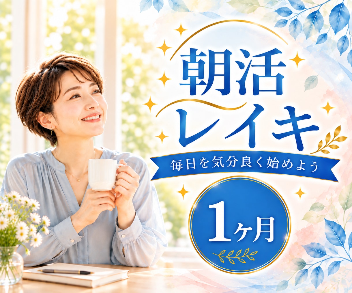 朝活レイキ☀毎朝1か月遠隔ヒーリングをお届けします 眠っていてもOK♪オラクルカード一言メッセージ付き✨ イメージ1