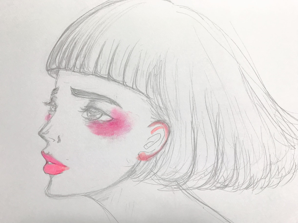 女の子のイラスト描きます 手書きだからできる暖かさってあるよね イメージ1