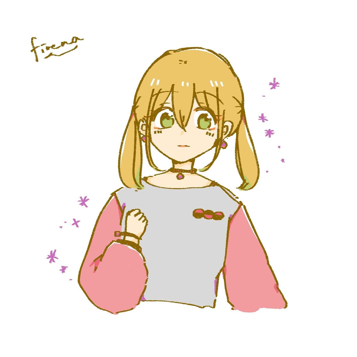 シンプルなゆるふわイラスト(ベタ塗り)描きます アイコン、プロフィール画像、似顔絵にぜひ！！ イメージ1