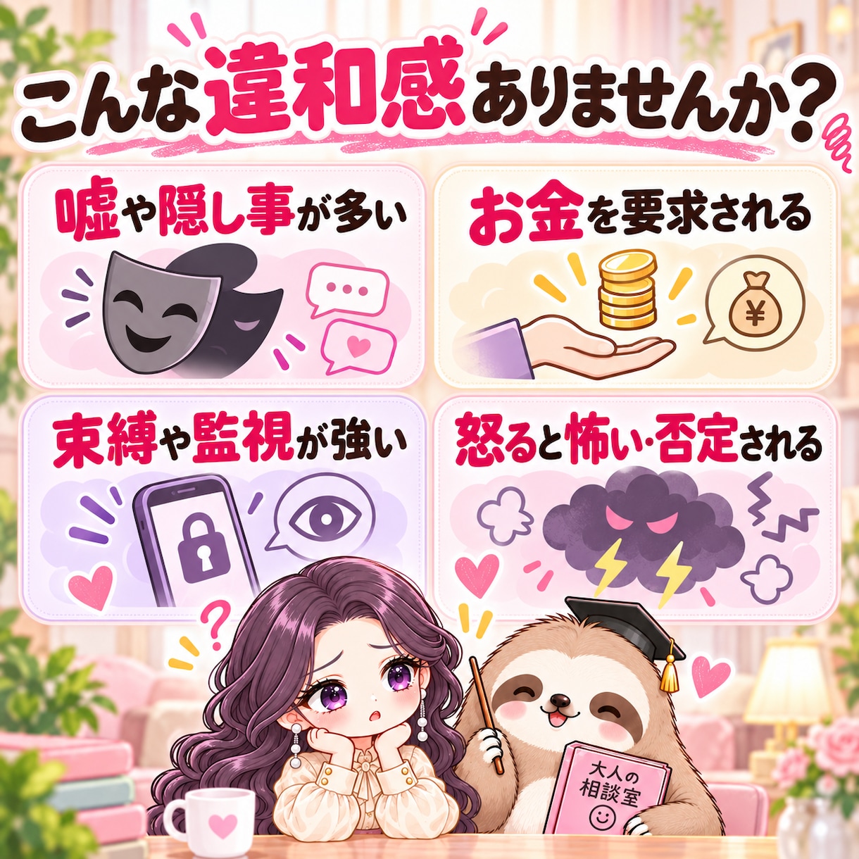 その男性が危険な相手か一緒に見極めますます 小さな違和感を整理し、あなたを守る判断材料にします イメージ2