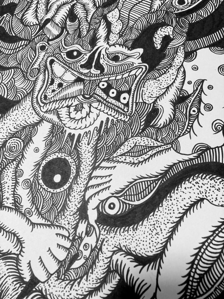 創造画　生原画を販売致します A4サイズの創造画になります。額縁をお付けします イメージ2