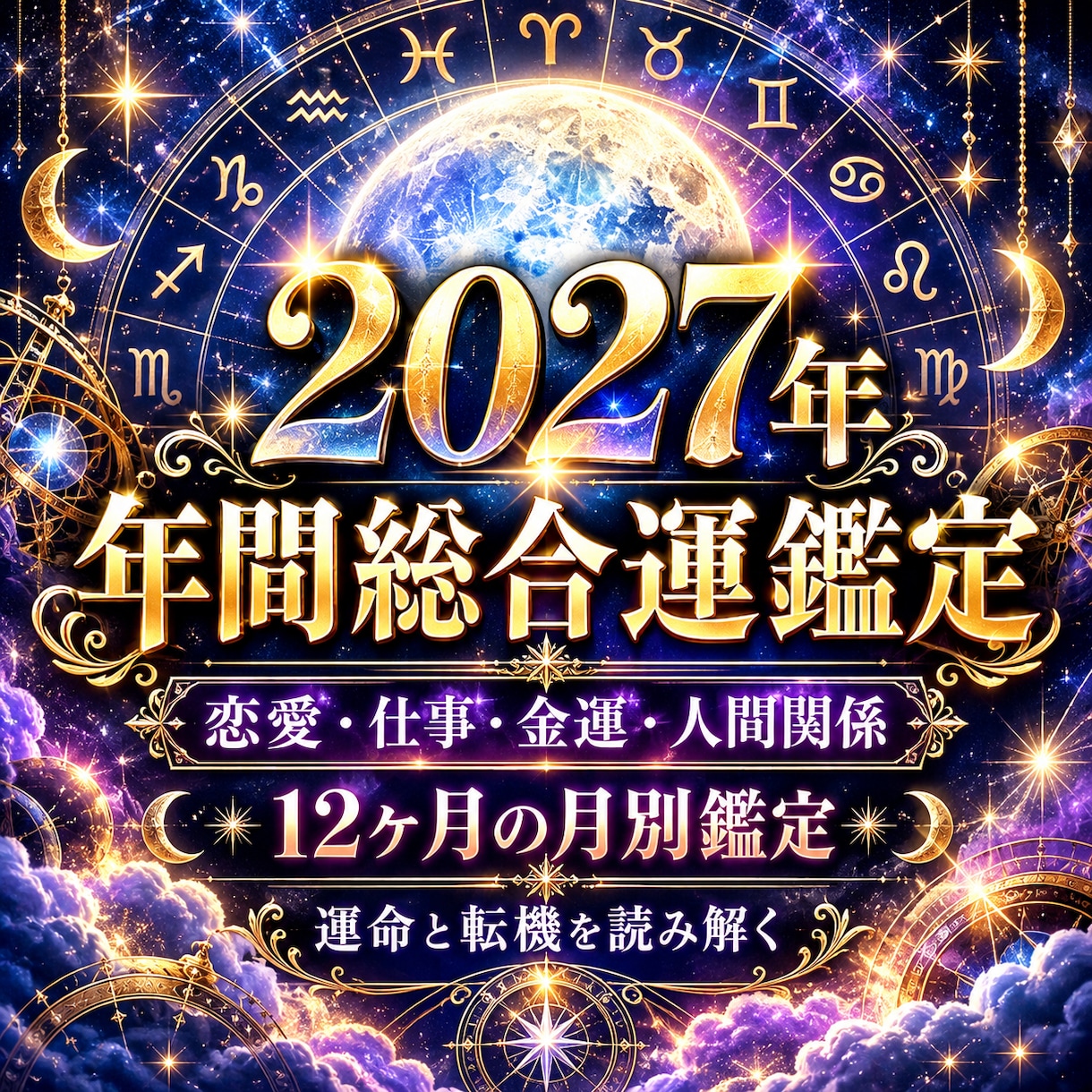 2027年｜12ヶ月の運命と転機を霊視します 【12ヶ月の月別鑑定】2027年の運命と転機を読み解く イメージ1