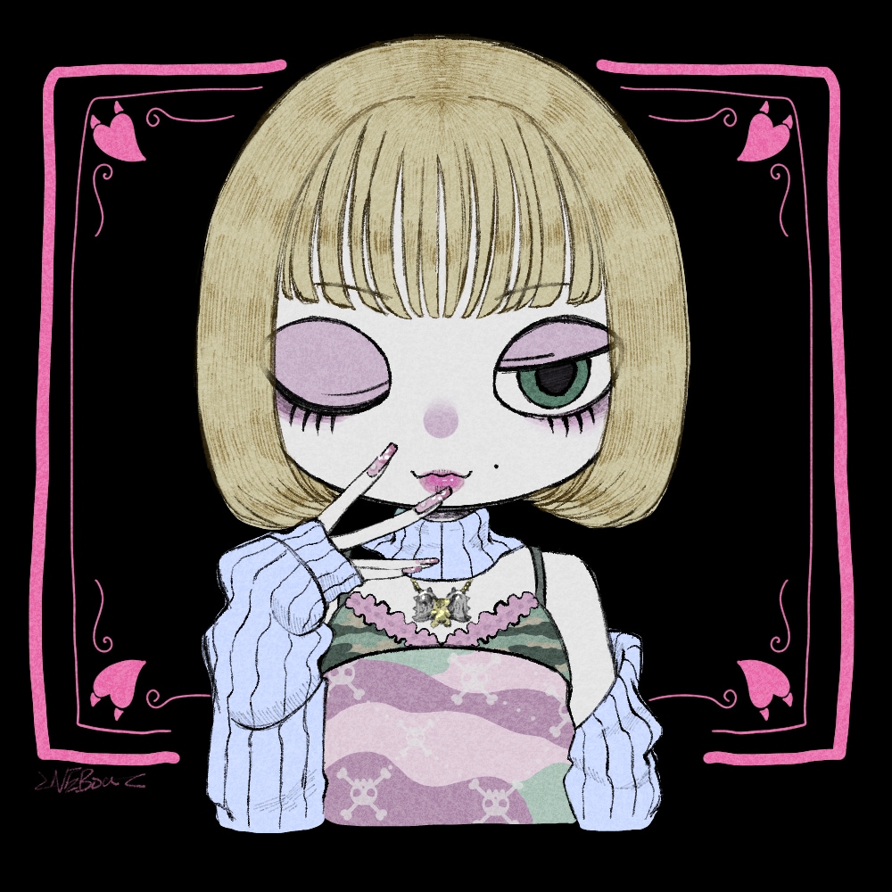 ダークポップでキュートな可愛いアイコンお描きします 個性◎ポップで可愛いダークなアイコンです イメージ3