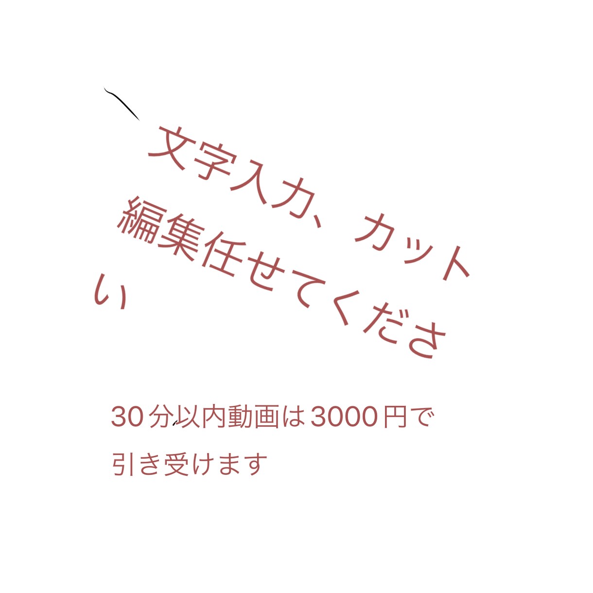 動画の文字起こし、カット編集可能になります 30分以内の動画でお願いします イメージ1
