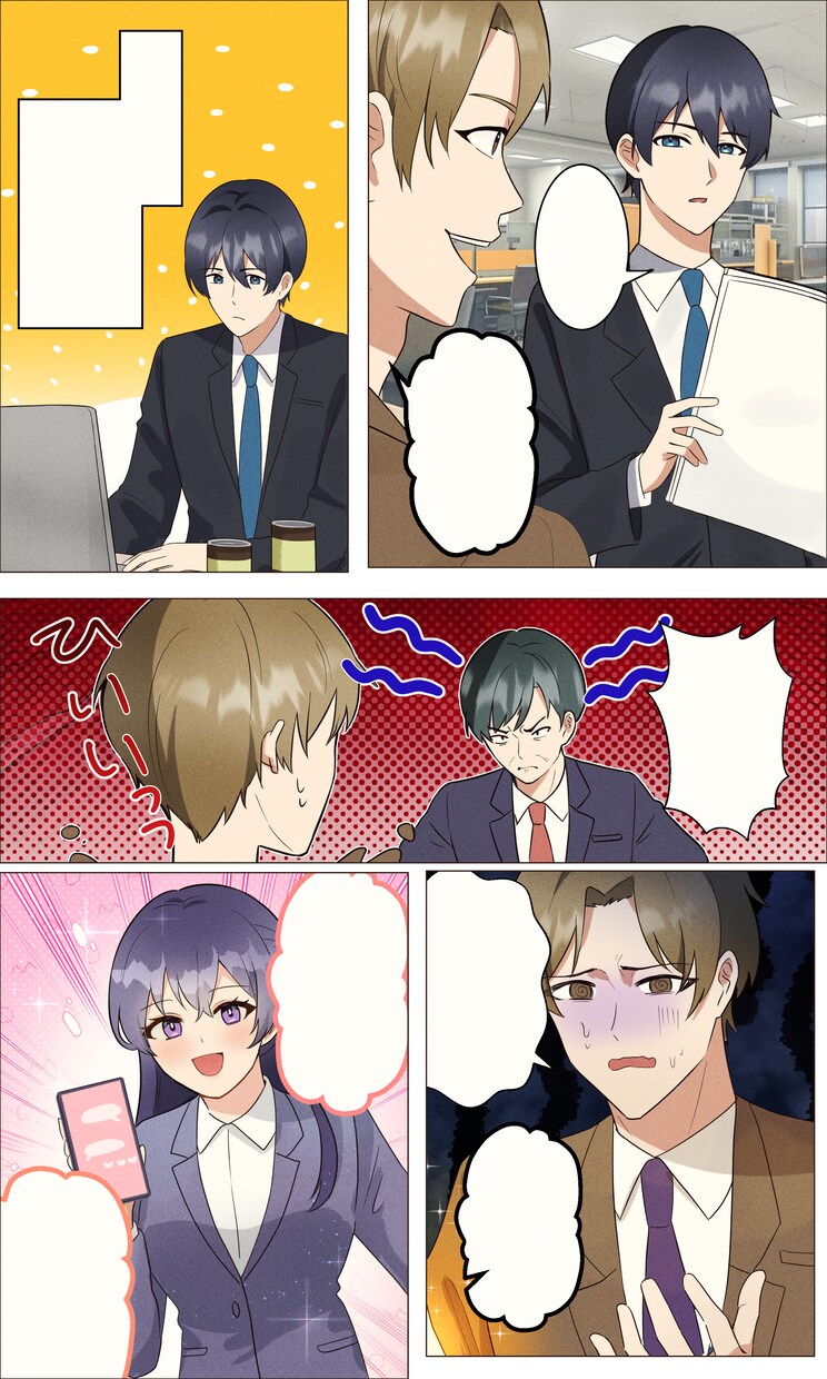 わかりやすさ重視！Youtube、LP漫画描きます 可愛いキャラからおじさんまで幅広いキャラクター描きます！ イメージ3