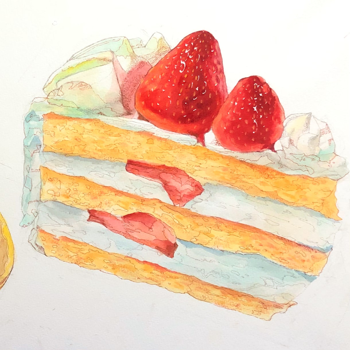 手描き食べ物・お菓子イラストを描きます ペン画＋水彩で丁寧な表現 / 清潔感のあるイラスト作成 イメージ2