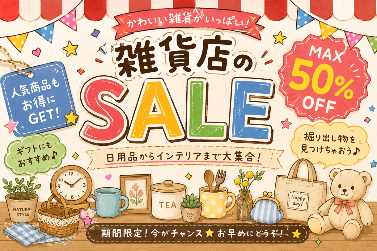 お店のPOP・販促画像を作成します 見やすく伝わる、かわいいPOPを丁寧に制作します！ イメージ3