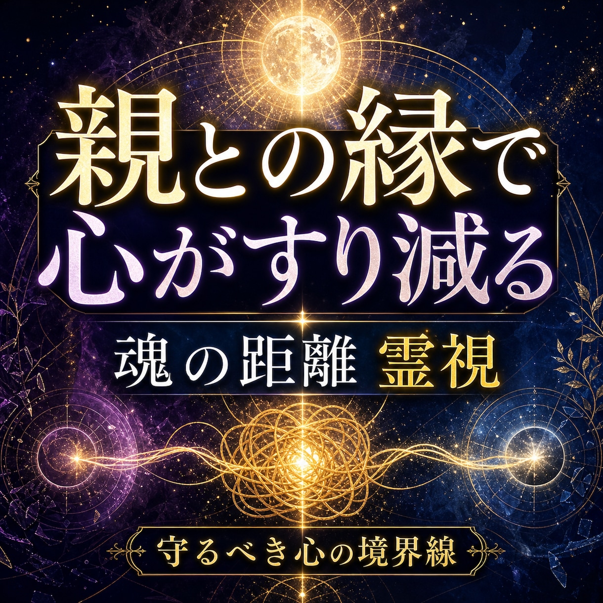 親との縁で心がすり減るあなたへ霊視します 切るべき縁ではなく、守るべき心の距離と親子の本質原因を視ます イメージ1