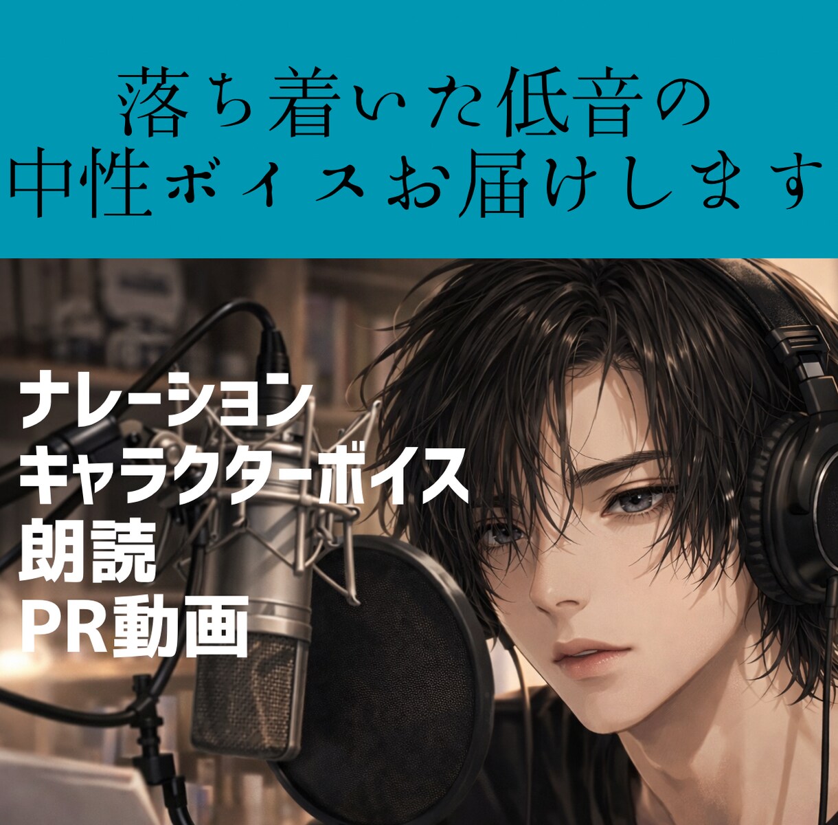 落ち着いた少年ボイスを届けます 低音の重みのあるナレ、キャラクターボイスお任せください。 イメージ1