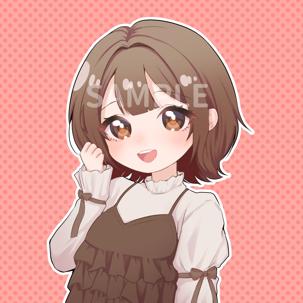 最短5日⭐︎ＳＮＳアイコンお描きします あざと可愛い女の子からカッコいい男性キャラまで幅広く描きます イメージ4