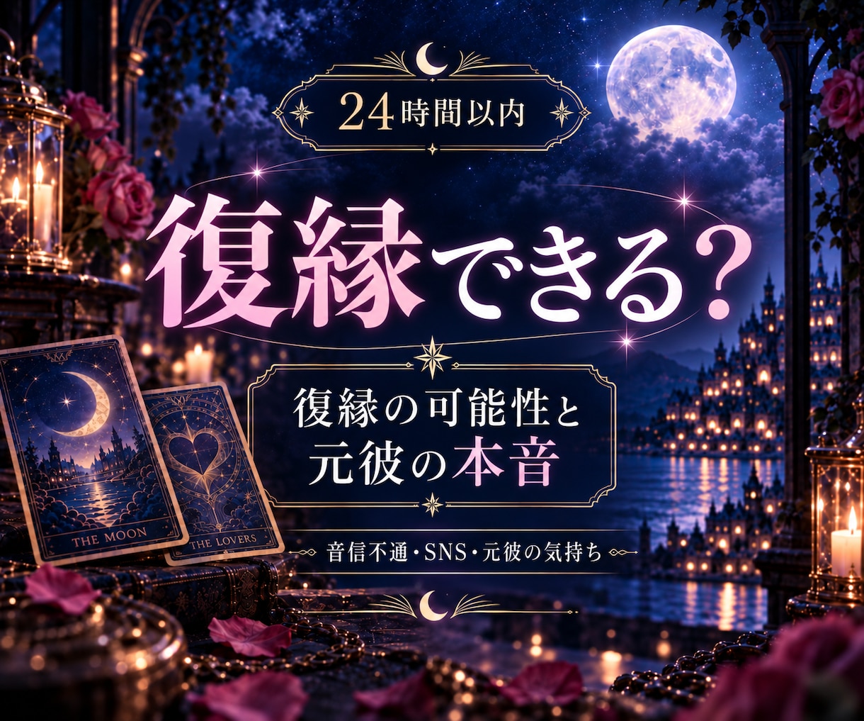24時間以内♡復縁の可能性と元彼の本音を視ます まだ気持ちはある？二人の今後と今動くべきか丁寧に視ていきます イメージ1