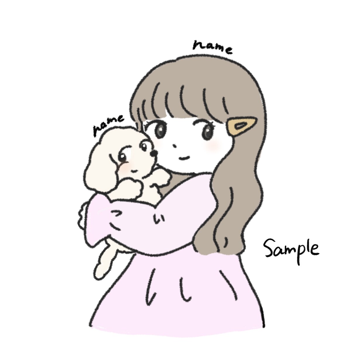 ゆるっとかわいいイラストをお描きします 記念日や誕生日やアイコンにいかがでしょうか？ イメージ4