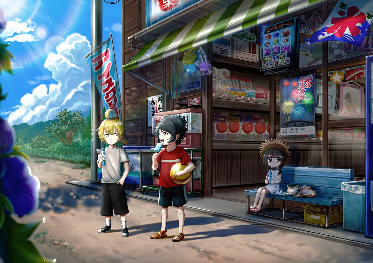 様々な絵柄でコンセプトアート、イラスト提供します キャラデザから背景付きまで様々な絵柄で制作、利用 イメージ4
